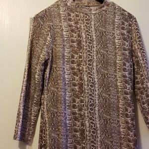 New snakeskin print dress